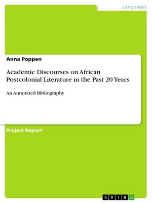 cover image of Academic Discourses on African Postcolonial Literature in the Past 20 Years